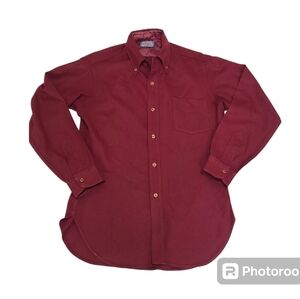 Vintage red wool Pendleton button down shirt M